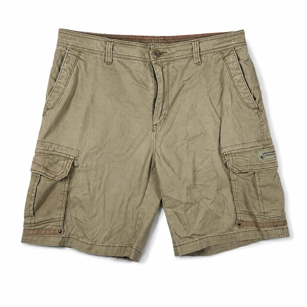 Vintage Y2K Union Bay Men's Beige Cargo Shorts